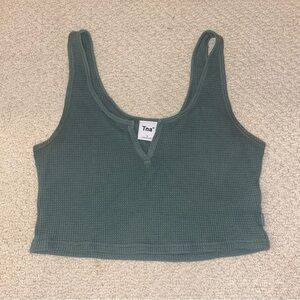 TNA WAFFLE NOTCH TANK, ARMY GREEN